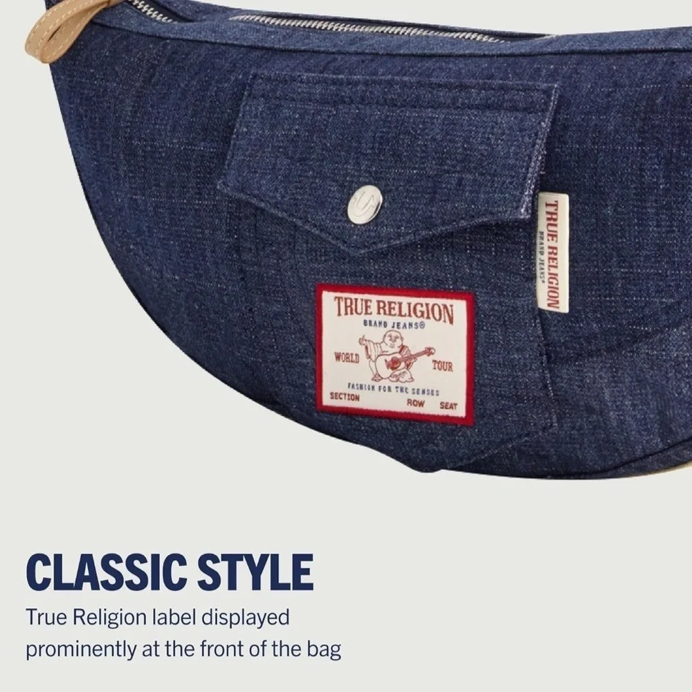 True Religion Hobo Shoulder Bag Denim Medium